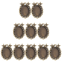 100Stk Kaffeebraune Schmuckanhänger Zinklegierung Für DIY Schmuck