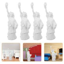 16Stk Resin Statue Weiß DIY Bausatz Für Tischdeko