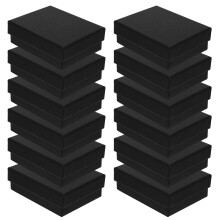 36Stk Schmuckboxen Schwarz Papier Schmuckgeschenk Aufbewahrung