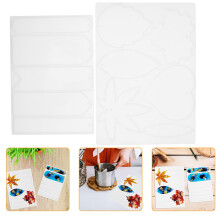 8Stk Flexible Silikon Lesezeichenform Transparent Für DIY