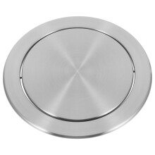 2Stk Klappdeckel Einbau Müllabdeckung Silber Tischplatte
