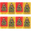 8Stk - Karten Chinesischer Stil Bunt PVC 7