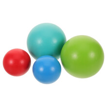 12Stk Outdoor Croquet Kugeln Holz Bunt Familien Für Kinder
