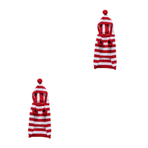 2Stk Weihnachtspullover Polyester Bunt Gemütlich Party 2