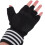 2Pairs Black Comfortable Breathable Workout Gloves for Weightlifting 3