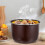 2Pcs Brown Electric Cooker Inner Pot Multi-Use Replacement Kitchenware 5