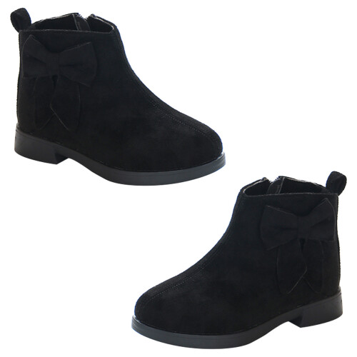 2Pares Botines Niñas Negros Con Para Niñas