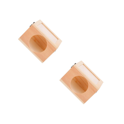 2Ud Nido De Para Mascotas De Madera Beige Durable Y Antidesgaste 2