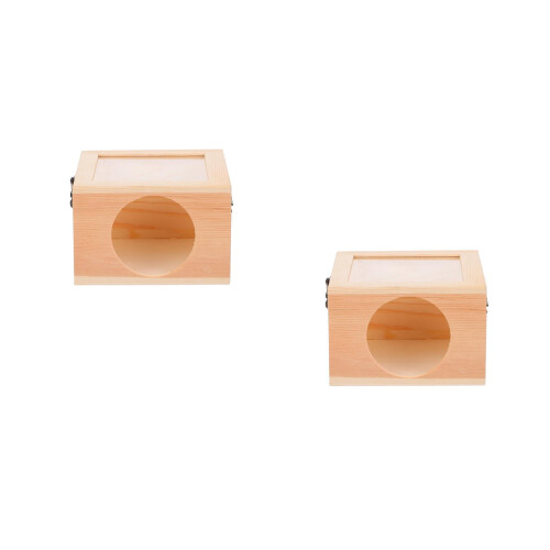 2Ud Nido De Para Mascotas De Madera Beige Durable Y Antidesgaste 1