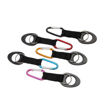 10Ud Mosquetón Portabotellas Silicona Color Variado Para Actividades