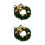 2Ud Mini Guirnalda Navideña Verde Plástica Para Decorar Muñecas 8