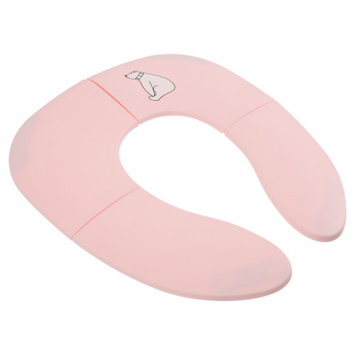 2Pièces Siège De Enfants Portable Rose Pliable Lavable