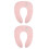 2Pièces Siège De Enfants Portable Rose Pliable Lavable 5