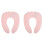 2Pièces Siège De Enfants Portable Rose Pliable Lavable 2