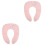 2Pièces Siège De Enfants Portable Rose Pliable Lavable 3