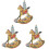 3Pièces Figurines Créatives En Métal Durable Pour Décoration 4