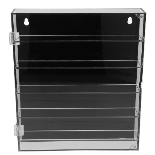 2Pcs Black Acrylic Toy Car Display Cases Strong Stable Model Storage