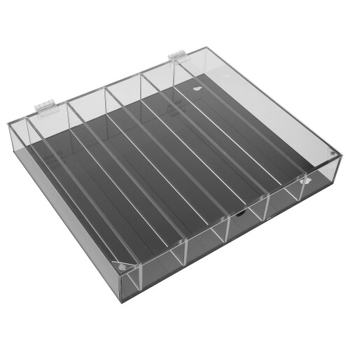 2Pcs Black Acrylic Toy Car Display Cases Strong Stable Model Storage 1