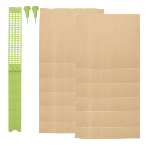 5Jgo Conjunto De Tabletas De Braille Reutilizables Plástico Multicolor 2