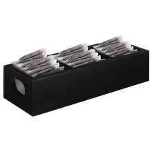 2Ud Caja De Té De Madera Con Separadores Para Uso En Encimera