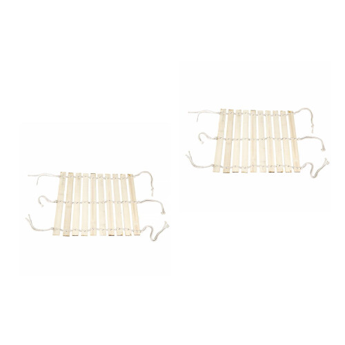 2Ud Nido Para Mascotas En Bambú Beige, Espaciosa Y 2
