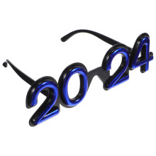 4 Gafas Fiesta Año Nuevo Azul Para Disfraces Y Eventos