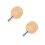 2St Beige Tafeltennisrackets, Comfortabel En Functioneel 6