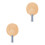 2St Beige Tafeltennisrackets, Comfortabel En Functioneel 8