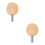 2St Beige Tafeltennisrackets, Comfortabel En Functioneel 4