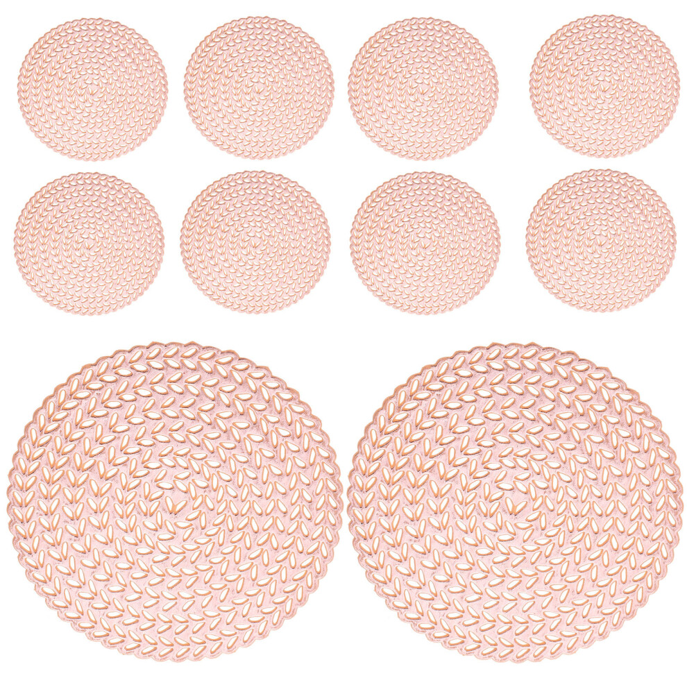30Szt RóżOwe PodkłAdki Pvc Do StołU Kuchenne Nonslip Dekoracyjne-image