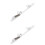 2Pièces Support Montage Câble Accélérateur Argenté Durable Auto 7
