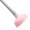 2Pcs Rubber Cup Plunger Pink Long Handle Strong Suction for Bathroom 9