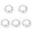 150Sets Assorted Color Mdf Sublimation Keychain Blanks for DIY Crafts 4