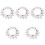 150Sets Assorted Color Mdf Sublimation Keychain Blanks for DIY Crafts 5