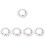 150Sets Assorted Color Mdf Sublimation Keychain Blanks for DIY Crafts 7