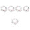 150Sets Assorted Color Mdf Sublimation Keychain Blanks for DIY Crafts 6