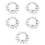 150Sets Assorted Color Mdf Sublimation Keychain Blanks for DIY Crafts 9