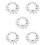 150Sets Assorted Color Mdf Sublimation Keychain Blanks for DIY Crafts 10