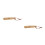 2Pcs Wooden Shoehorn Tool Long Handle Khaki for Back 9