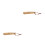 2Pcs Wooden Shoehorn Tool Long Handle Khaki for Back 7
