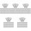 500Pcs Multi-Functional Silver Metal Pegs for Cribbage Game Scoring 5