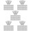500Pcs Multi-Functional Silver Metal Pegs for Cribbage Game Scoring 10