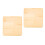 2Pcs Home Square Wooden Stool Seat Replacement Khaki Material 7