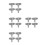 16Pcs Sturdy Silver Winding Keys for Clock Repair Professional Use 8