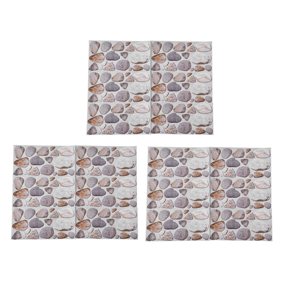 Marble Mosaic Tile For Kitchen Backsplash Tumbled Finish Water Oil Proofing Natural Stone Mosaic Easy Diy Strong Reflectivity Suitable For Floor Wall 9340258793042