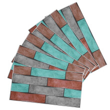 Self Adhesive Wall Tiles Durable Peel And Stick Backsplash Stickers For Kitchen Bathroom Walls, Mosaic Wall Decor With Non Slip Surface And 3D Visual