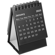 3St Stijlvolle Papierkalenders Staand Zwart 2024-2025 Voor