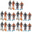 20St Bruin Plastic Mini Duiker Beeld Vistuindecoratie 8