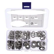 600St Zilveren Reparatie Wasmachine Set Met Veer-En Plat Ringen