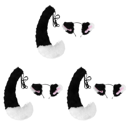 3Sets Cosplay Props En Oren Set Handgemaakt Multikleurig 2